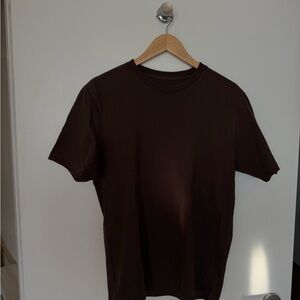 Aime Leon Dore Men’s Crew Neck T-Shirt in Dark Brown